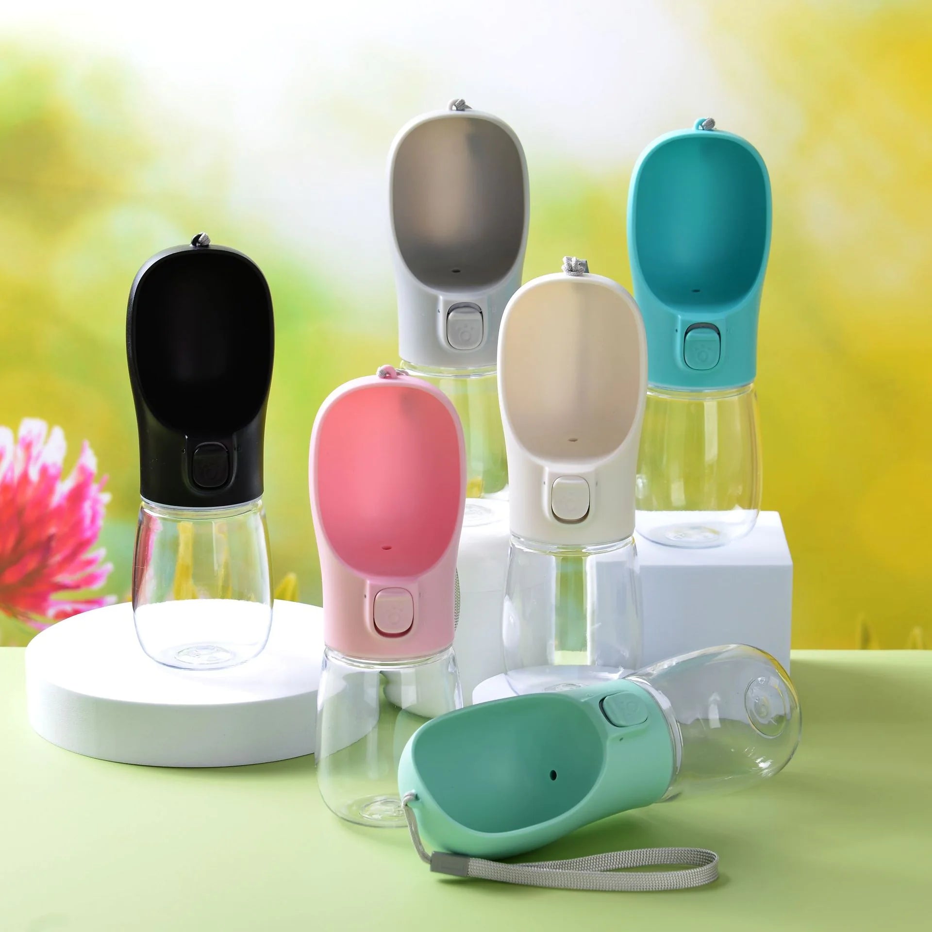 Portable Pet Water Bottle now in cool colors!!!