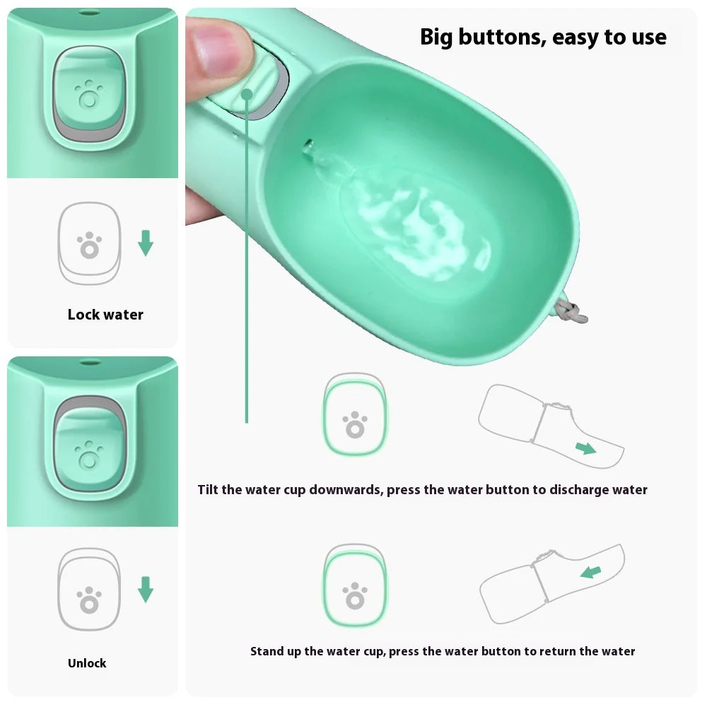 Portable Pet Water Bottle now in cool colors!!!