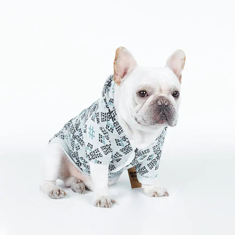 Teddy Dog Print Pattern Pet Clothing
