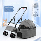 Portable Collapsible Pet Stroller for Small Dogs and Cats